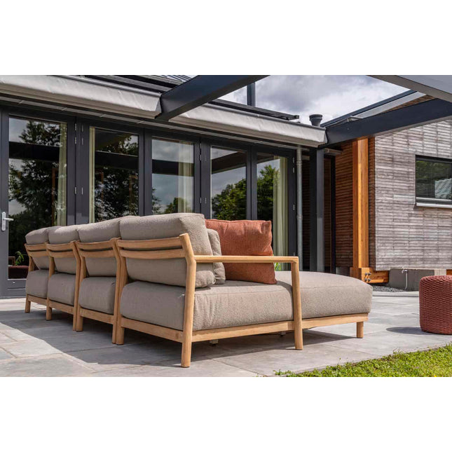 4 Seasons Outdoor Marie Chaise Lounge Bank + Center