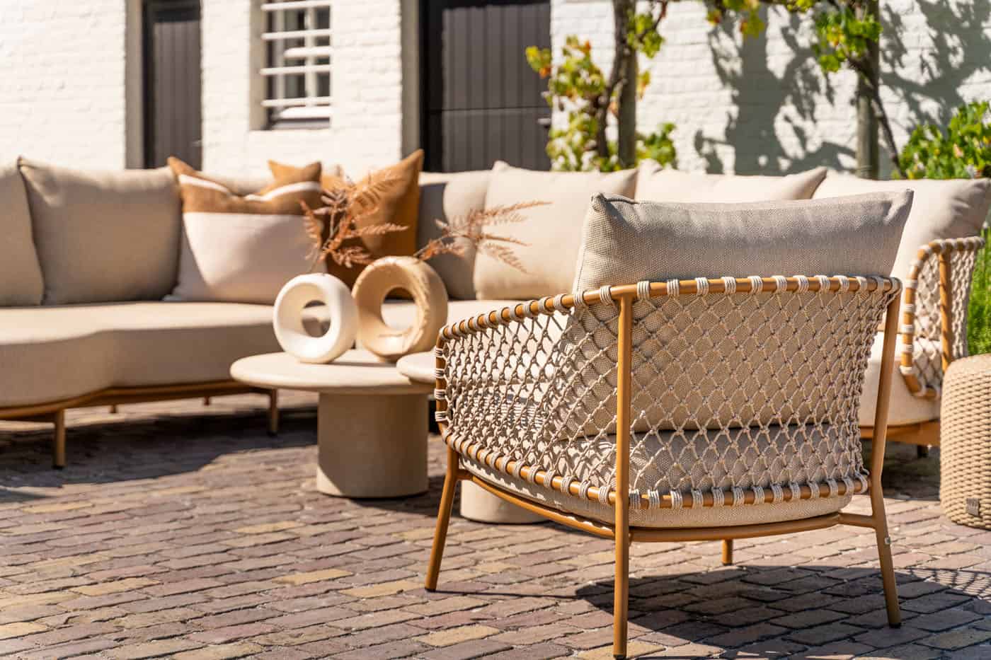 4SO Martinique lounge set amber met Sofie salontafels (2 st.) - afbeelding 14