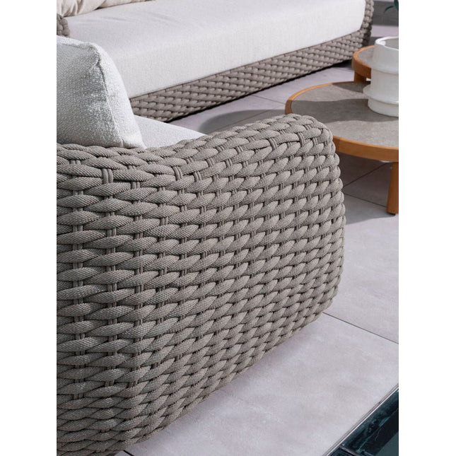 4 Seasons Outdoor Maxime Bistro Lounge Set + Boaz Side Table Terre