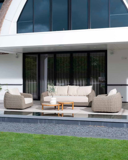 4 Seasons Outdoor Maxime Lounge Set + Finn -Kaffeetische Keramik