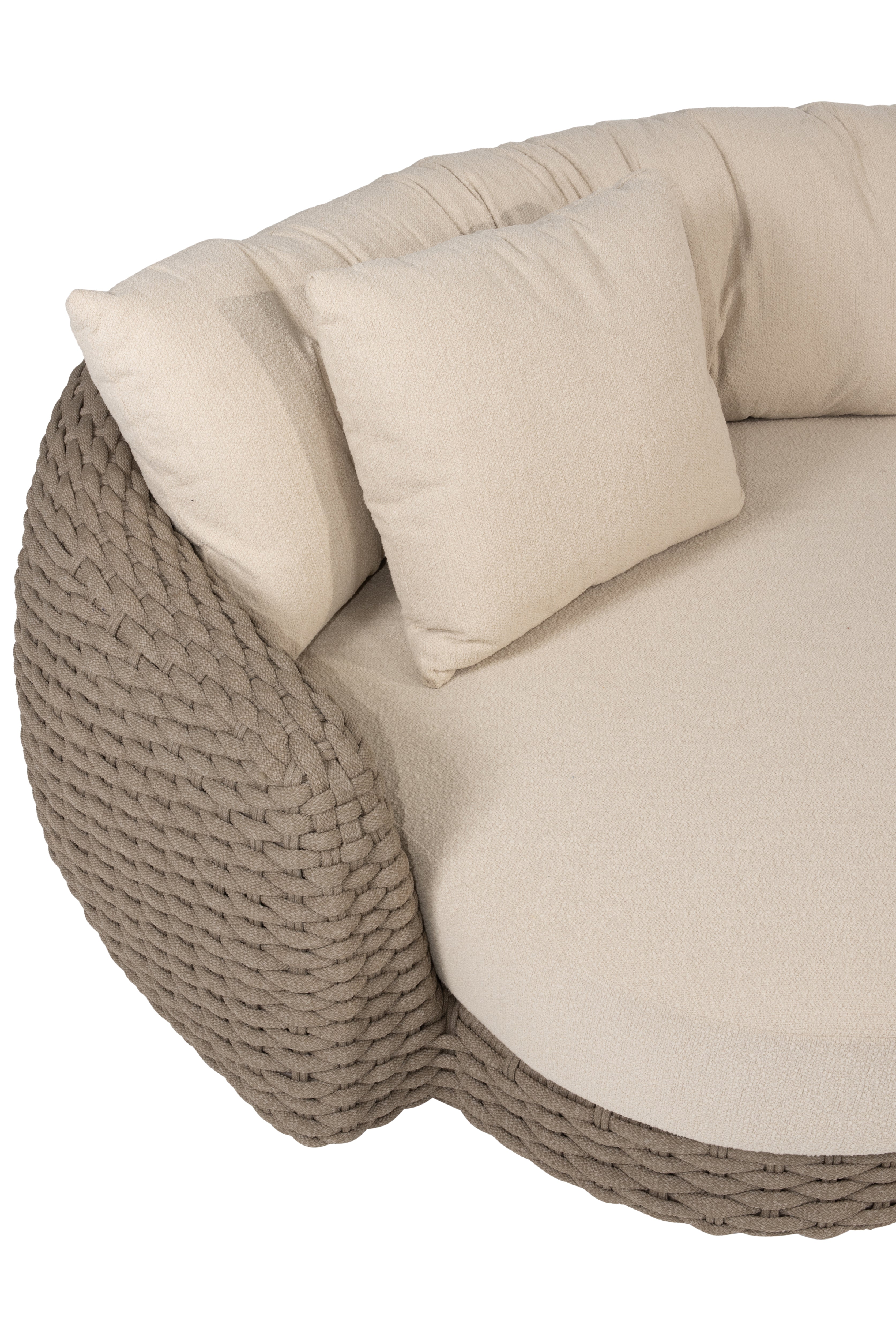 Maxime chaise lounge bench and living chair without table - Detail