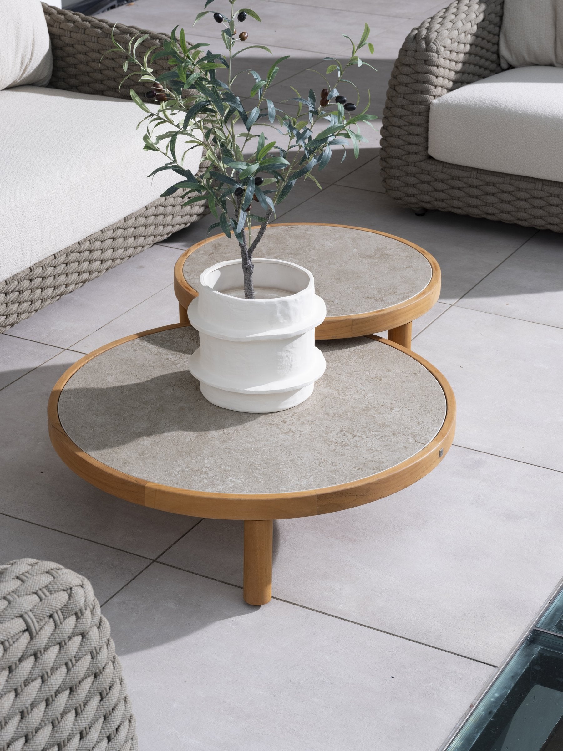 Maxime chaise lounge bench and living chair without table - Detail
