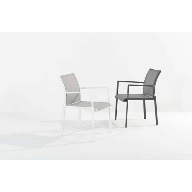 Taste 4SO Melbourne Dining Anthrazite + Optimum Put Tisch Keramik 160-220-280 cm