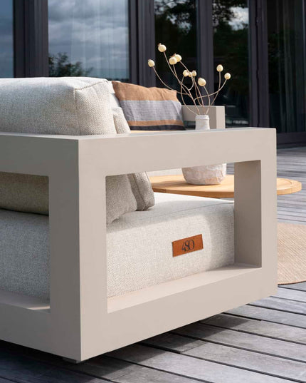 4 Seasons Outdoor Metropolitan Lounge Set Latte ohne Couchtisch