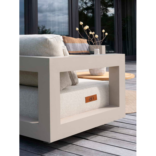 4 Seasons Outdoor Metropolitan Lounge Set Latte + Volta Kaffeetische Latte