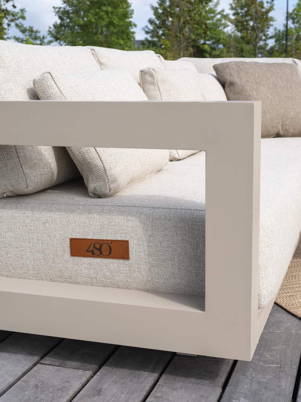 4SO Metropolitan modulaire hoekbank 256×256 cm latte - afbeelding 6