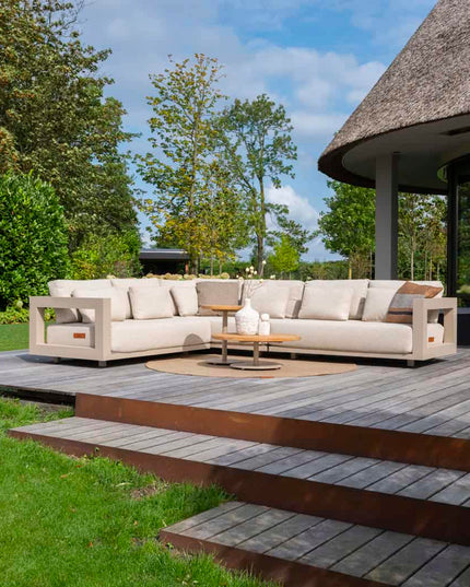 4 Seasons Outdoor Metropolitan Lounge Set Latte ohne Couchtisch