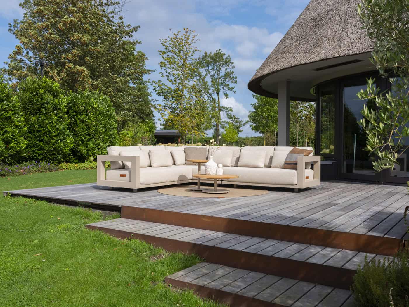 4SO Metropolitan modulaire hoekbank 256×256 cm latte - afbeelding 3