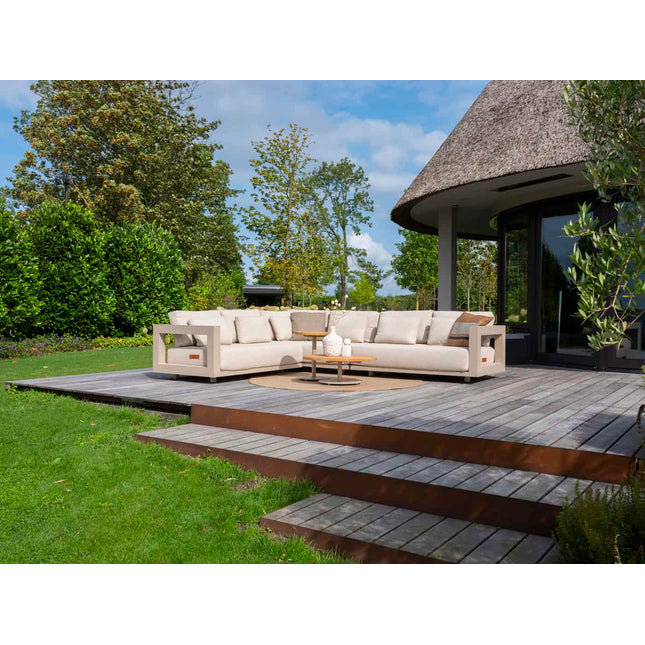 4 Seasons Outdoor Metropolitan Lounge Set Latte + Volta Kaffeetische Latte