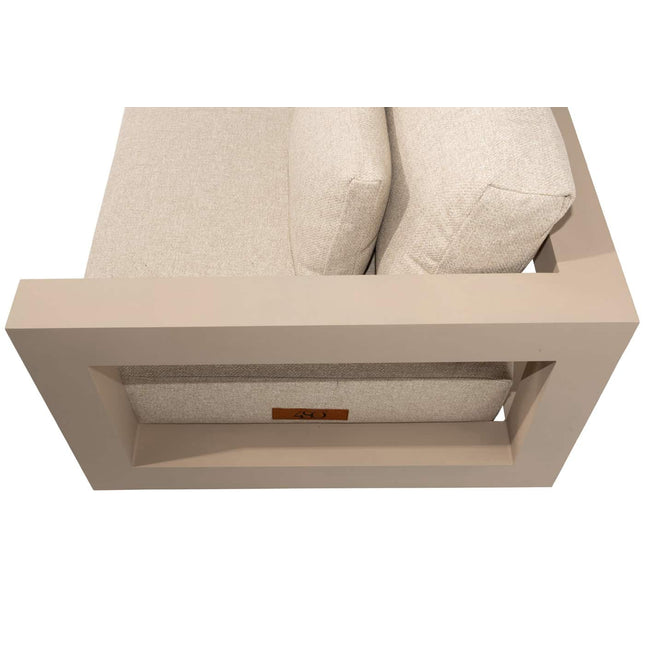 4 Seasons Outdoor Metropolitan Lounge Set Latte + Volta Kaffeetische Latte