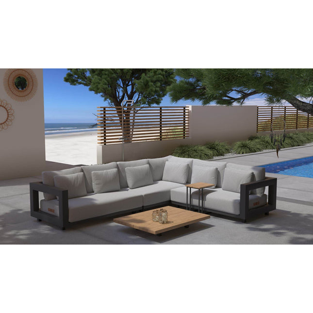4 Seasons Outdoor Metropolitan Lounge Set Links + Kaffeetisch 120 cm