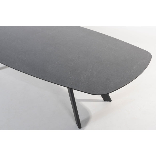 4 Seasons Outdoor Montana Tisch Barrel HPL Slate Anthrazit 280 x 113 cm