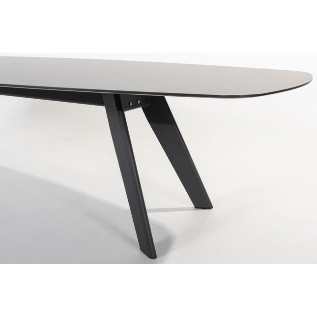 4 Seasons Outdoor Aprilla Ess Anthrazit + Montana Tisch HPL Slate Anthrazit 280 cm