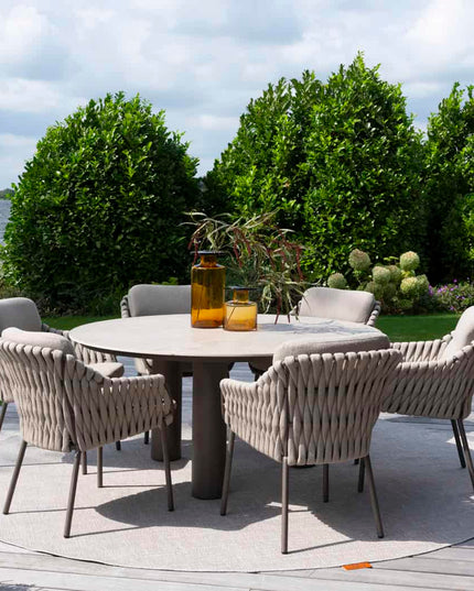 4 Seasons Outdoor Montera Dining + Arizona Tisch Keramikblatt 160 Ø CM