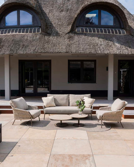 4 Seasons Outdoor Montera Lounge Set ohne Couchtisch + Fußschemel