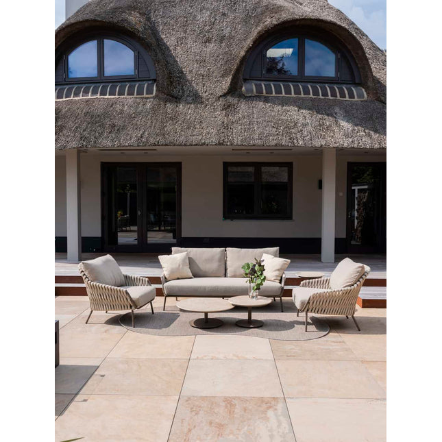 4 Seasons Outdoor Montera Lounge Set ohne Couchtisch + Fußschemel