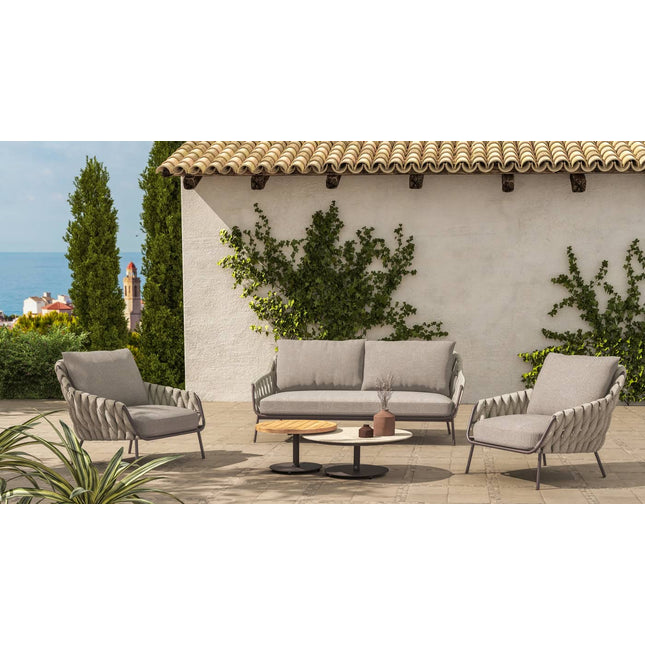 4 Seasons Outdoor Montera Lounge Set ohne Couchtisch + Fußschemel