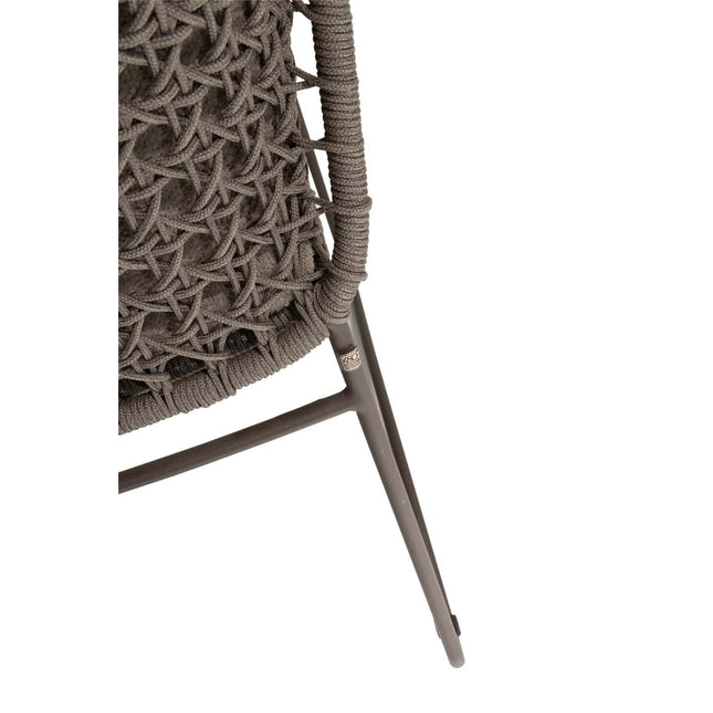 4 Seasons Outdoor Moretti High Back Speisesuhl + Arizona Tisch Keramikblatt Kieselform 240 cm