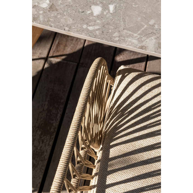 4 Seasons Outdoor Murcia Speisestuhl Latte inkl. 2 Kissen