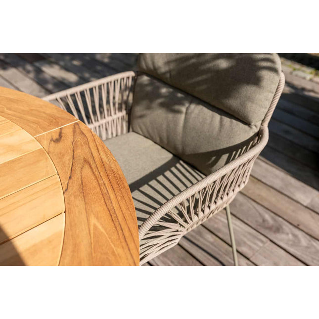 4 Seasons Outdoor Murcia Speisesuhl Olive inkl. 2 Kissen