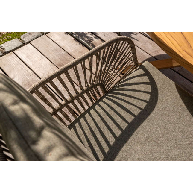 4 Seasons Outdoor Murcia Dining Olive + Taste 4SO Prado Teak Tabelle 130 Ø CM