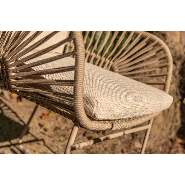 4 Seasons Outdoor Murcia Speisestuhl Latte inkl. 2 Kissen