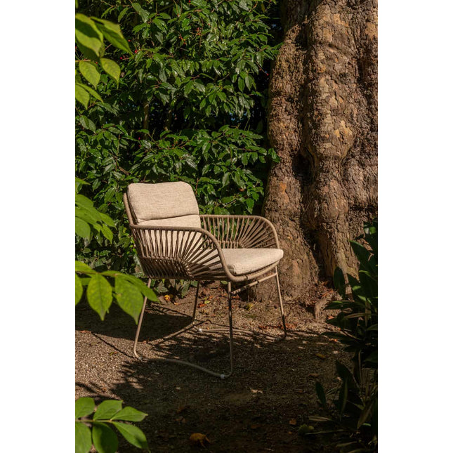 4 Seasons Outdoor Murcia Speisestuhl Latte inkl. 2 Kissen