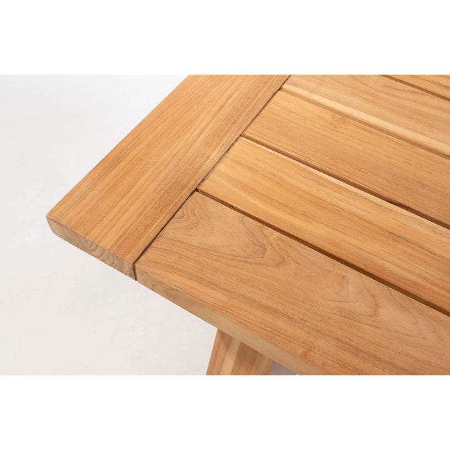 4 Seasons Outdoor Aprilla Ess Anthrazit + Taste 4SO Noah Teaktisch Anthrazit Basi