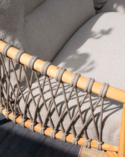 4 Seasons Outdoor Nora Lounge Set + Finn Couchtisch Kieselform 125 cm