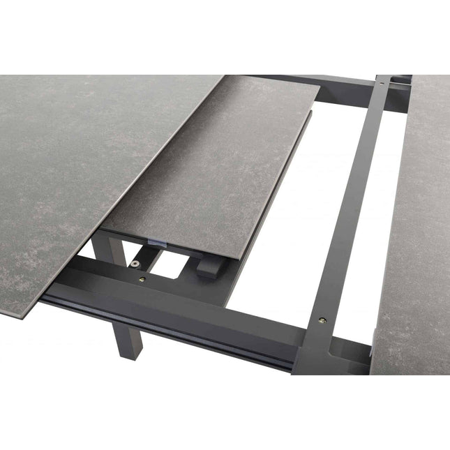 Taste 4SO optimale Verschiebungen Tisch Keramik Anthrazit 160-220-280 cm