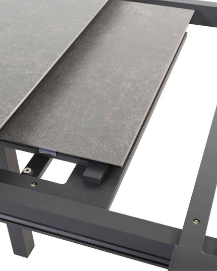 Taste 4SO Melbourne Dining Anthrazite + Optimum Put Tisch Keramik 160-220-280 cm