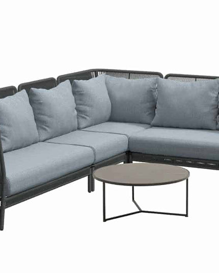 4 Seasons Outdoor Orient Lounge Set + Mitte + Atlas Couchtisch 80 Ø cm