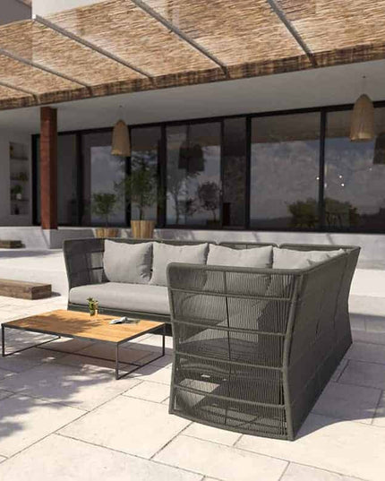 4 Seasons Outdoor Orient Lounge Set + Mitte + Atlas Couchtisch 80 Ø cm