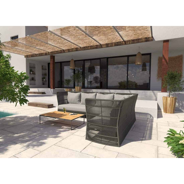 4 Seasons Outdoor Orient Lounge Set + Mitte + Atlas Couchtisch 80 Ø cm