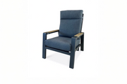 PaZoon verstelbare tuinstoel Como lounge aluminium teak