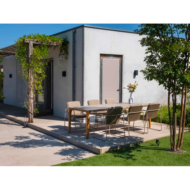 Taste 4SO Parma Stackbare Esstisch + Liam Tisch mit Keramiktisch -Top 240 cm