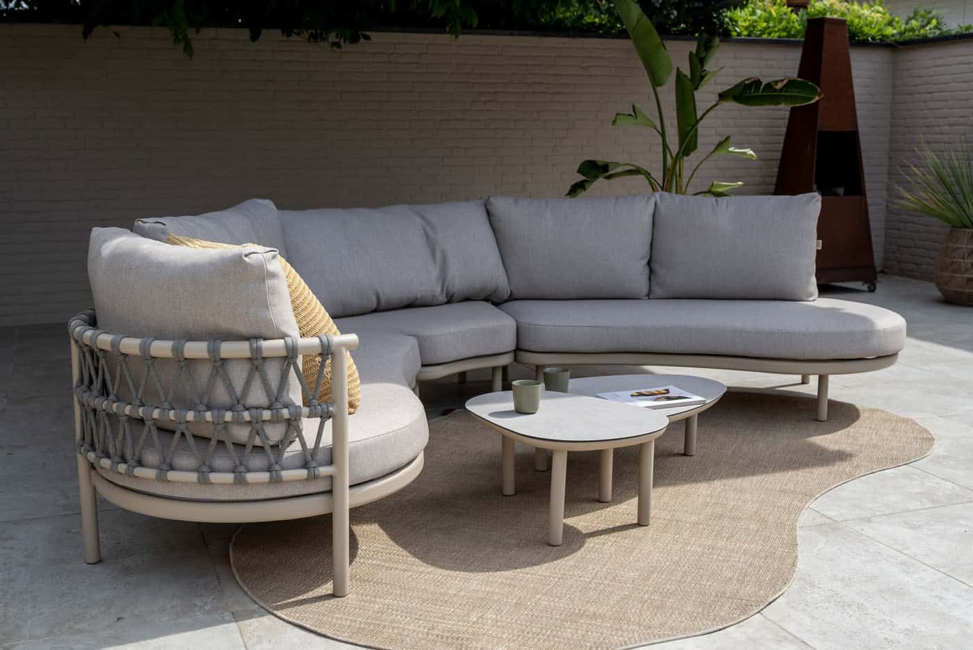 4SO Piacenza lounge set latte met Demi salontafels (2 st.) - afbeelding 16