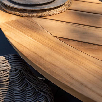 Taste 4SO Prado Teak Tabelle 160 Ø CM Latte Base