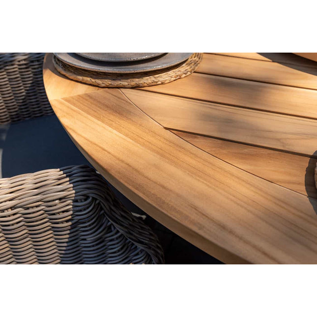 Taste 4SO Prado Teak Tabelle 160 Ø CM Latte Base