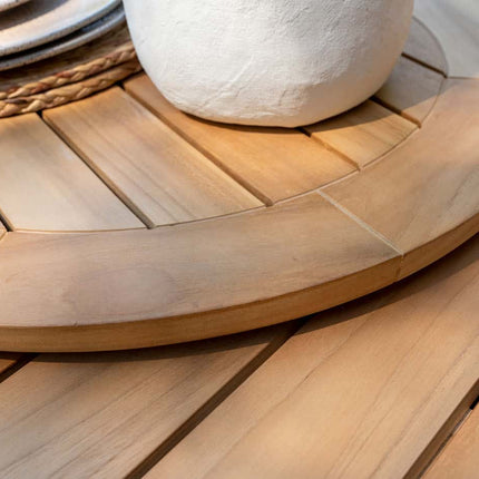 Taste 4SO Prado Teak Tabelle 160 Ø CM Latte Base