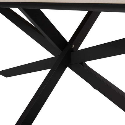Taste 4SO Prado -Tisch mit Keramik -Tisch -Top -Fass -Anthrazit 240 cm