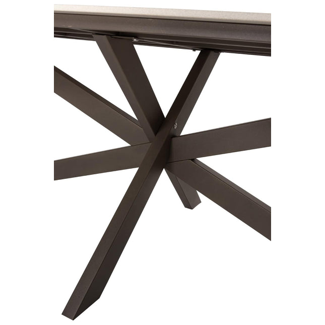 4 Seasons Outdoor Montera Dining + Taste 4SO Prado Tisch mit Keramik Tisch Top Barrel Terre 240 cm