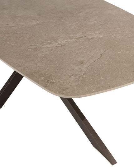 4 Seasons Outdoor Veneto Dining Terre + Taste 4SO Prado Tisch mit Keramik -Tisch -Top Barrel Terre 240 cm