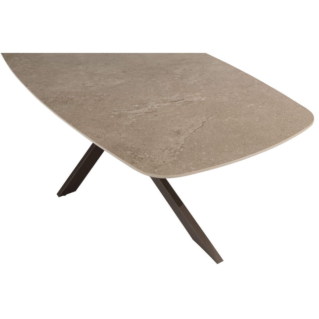 4 Seasons Outdoor Veneto Dining Terre + Taste 4SO Prado Tisch mit Keramik -Tisch -Top Barrel Terre 240 cm