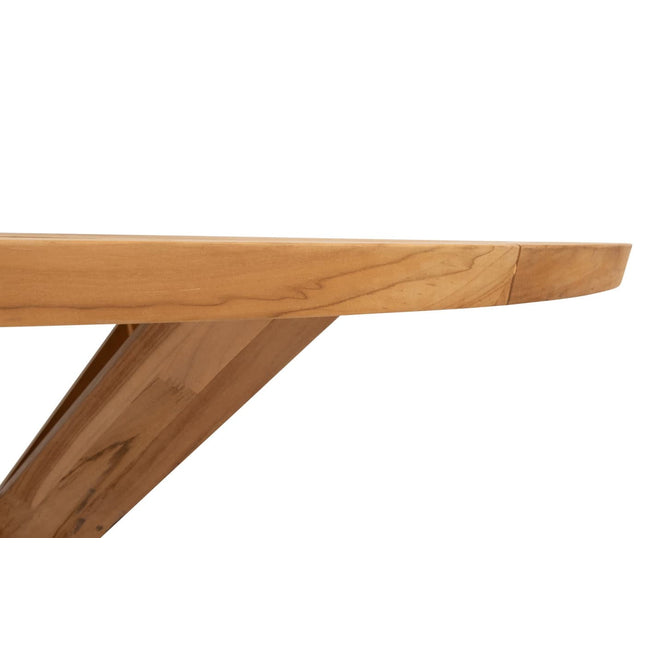 4 Seasons Outdoor Tess Dining + Taste 4SO Prado Teak Tabelle 130 Ø CM Teak -Basis