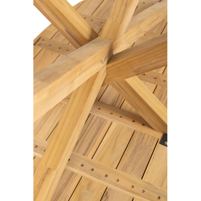 4 Seasons Outdoor Murcia Dining Olive + Taste 4SO Prado Teak Tisch Oval 240 cm