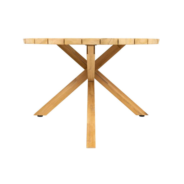 4 Seasons Outdoor Murcia Dining Latte + Taste 4SO Prado Teak Tisch Oval 240 cm