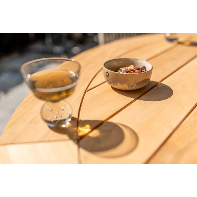 4 Seasons Outdoor Veneto Dining Anthrazit + Taste 4SO Prado Teak Tabelle 160 Ø CM + Lazy Susan
