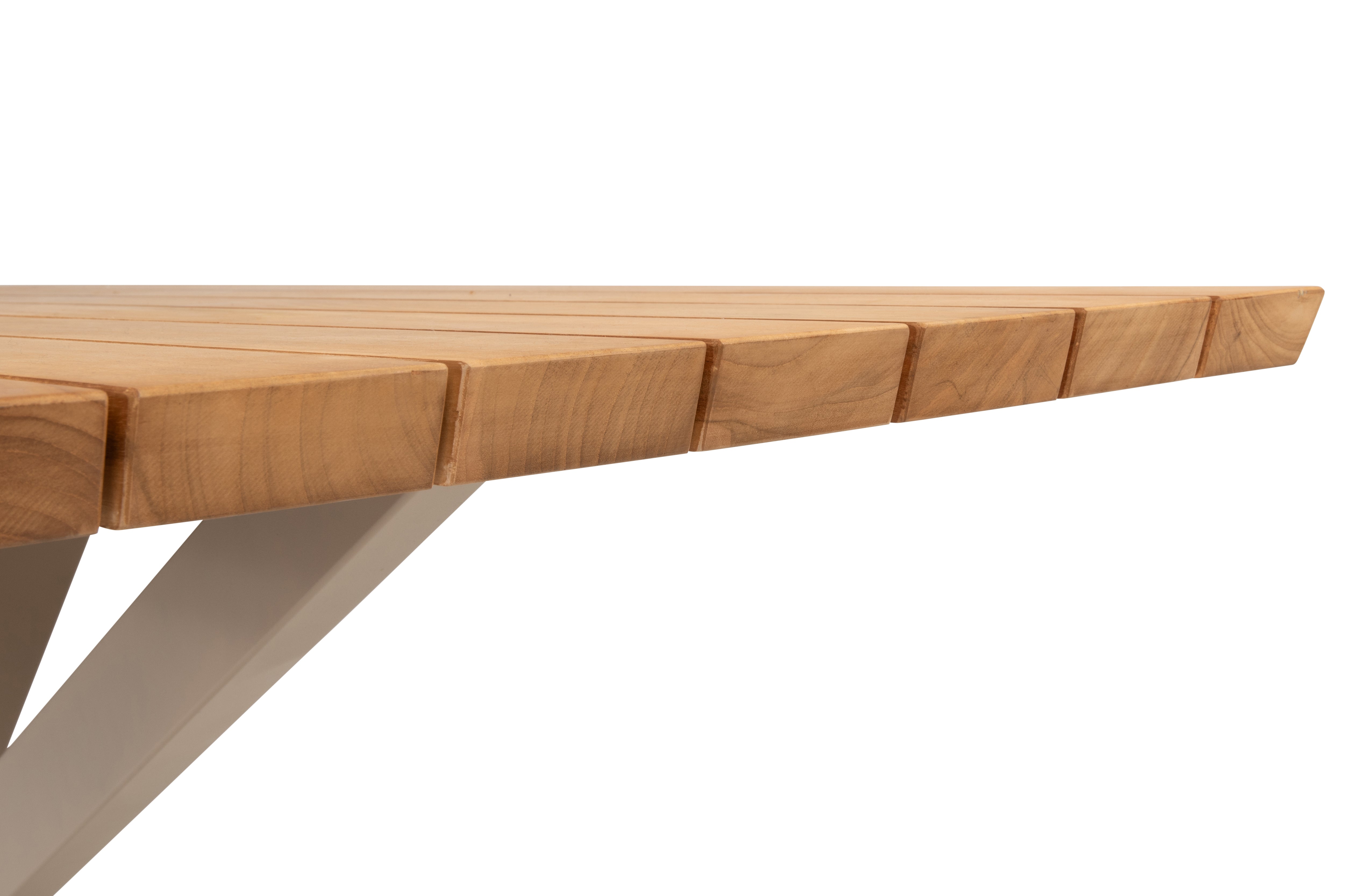 Taste 4SO Prado bar table natural teak latte 200 x 70 x 105 cm. - Detail view