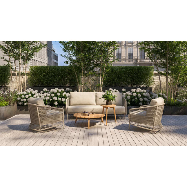4 Seasons Outdoor Puccini 3sitzer Lounge-Sofa inkl. 3 Kissen